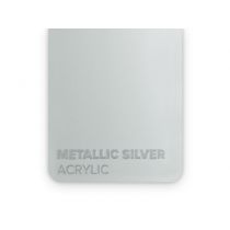 Akryyli PMMA metalli hopea 3 x 375 x 600 mm