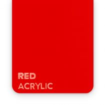 Akryyli PMMA punainen 3 x 375 x 600 mm