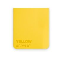 Akryyli PMMA keltainen 3 x 375 x 600 mm