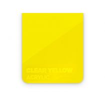 Akryyli PMMA kirkas keltainen 3 x 375 x 600 mm