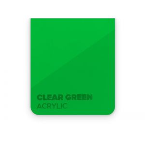 Akryyli PMMA kirkas vihreä 3 x 375 x 600 mm