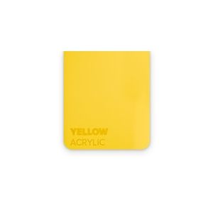 Akryyli PMMA keltainen 3 x 375 x 600 mm