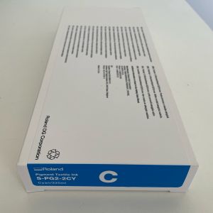 S-PG2-2CY Cyan mustekasetti DTF tulostukseen 220 ml, mustekonfiguraation jälkeen.