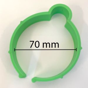 Rullapidike, rullaklipsi 70mm vihreä