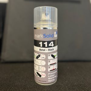 MarkSolid 114 Lasertahna spray 300ml musta, metallin merkintään